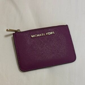 Michael Kors Plum Key & Card Holder